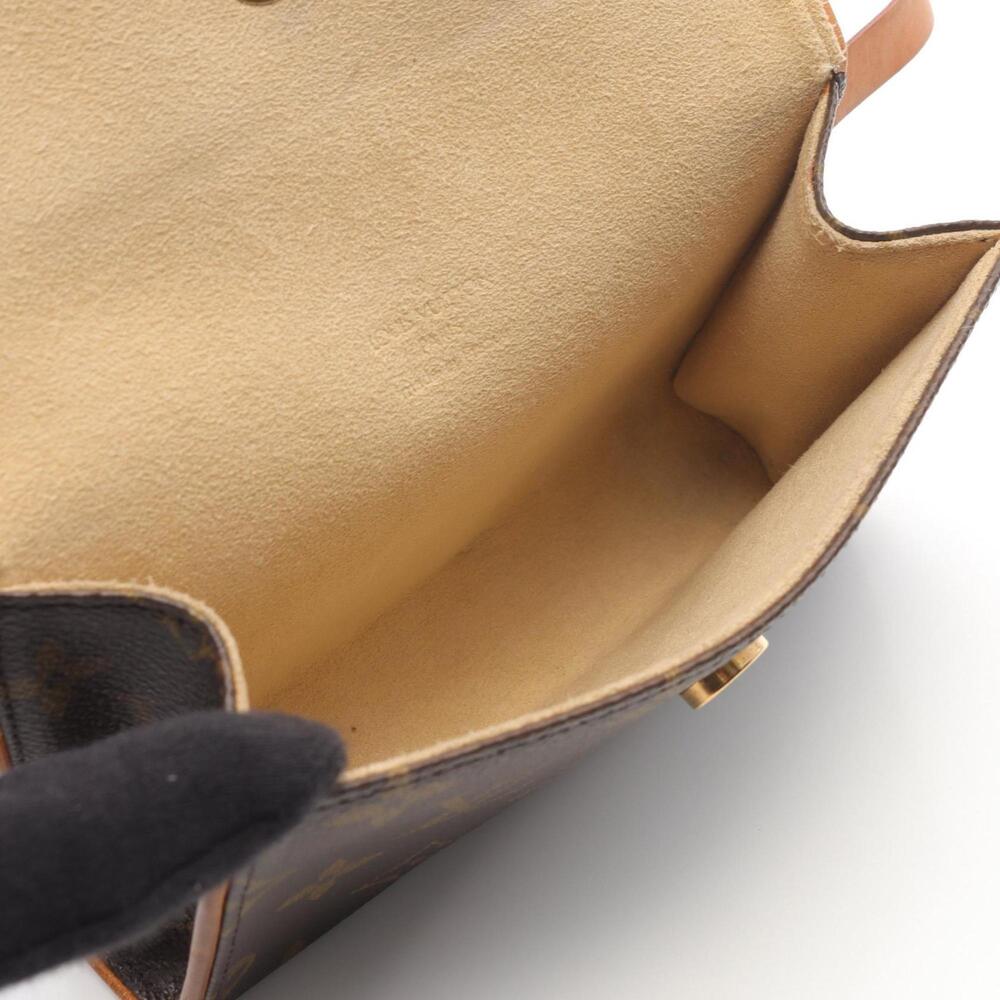 LOUIS VUITTON Authentic Brown Monogram Leather Pochette Fanny Pack - Picture 3 of 13